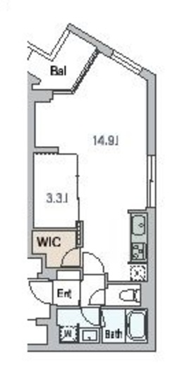 グランデュオ駒沢10 (GranDuo Komazawa 10) 206 間取り図