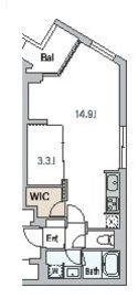 グランデュオ駒沢10 (GranDuo Komazawa 10) 206 間取り図