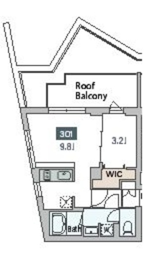 グランデュオ駒沢10 (GranDuo Komazawa 10) 301 間取り図