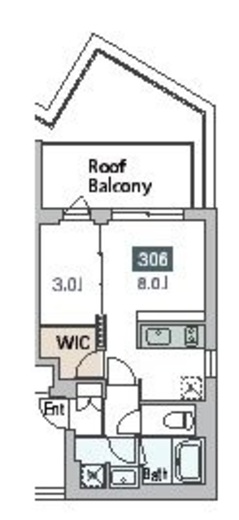 グランデュオ駒沢10 (GranDuo Komazawa 10) 306 間取り図