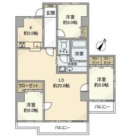 マンション雅叙苑 3階 間取り図