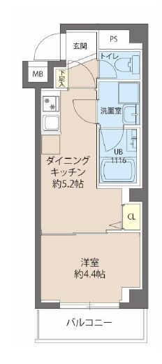 レオーネ秋葉原 201 間取り図