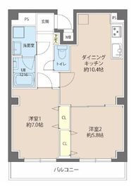 レオーネ秋葉原 501 間取り図