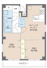 レオーネ秋葉原 801 間取り図