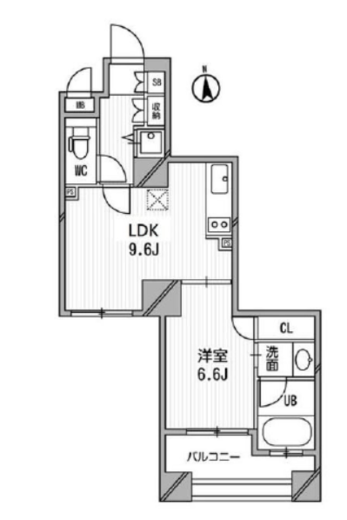 クリオ三田ラ・モード 603 間取り図