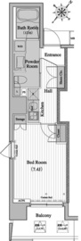 レジディア月島2 311 間取り図