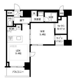 クレイシア大井町 10階 間取り図