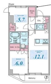 ドゥーエ板橋区役所前 1204 間取り図