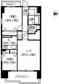 パークキューブ東品川 508 間取り図