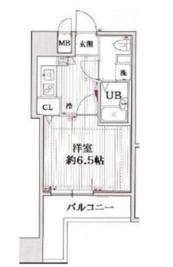 グランド・ガーラ西麻布 10階 間取り図