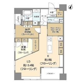 プラハ日本橋人形町サウススクエア 2階 間取り図