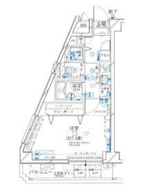 パレステュディオ代々木Ⅱ神宮の杜 7階 間取り図