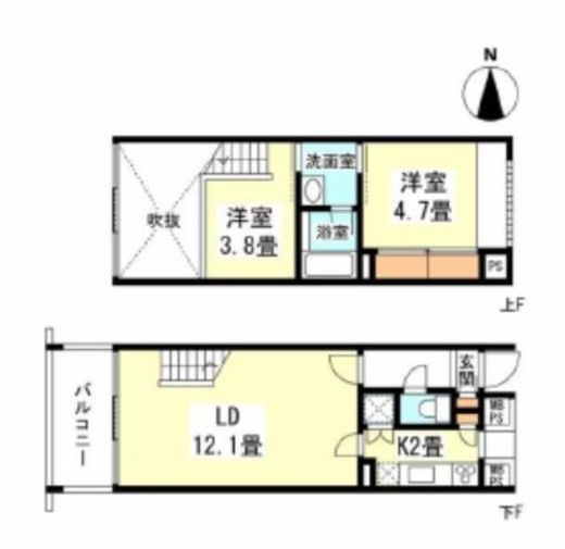 ウェルスクエア碑文谷 4階 間取り図