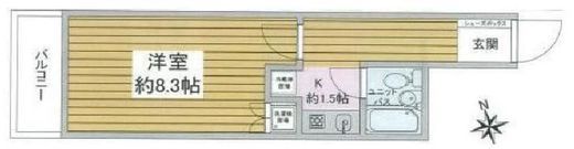 ストークベル浜松町 5階 間取り図