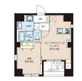 レオーネ東日本橋駅前Ⅱ 1101 間取り図