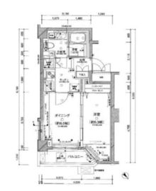 パレステュディオ銀座2丁目 1階 間取り図