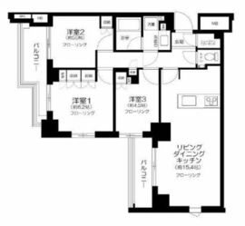 パークリュクス渋谷西原 6階 間取り図