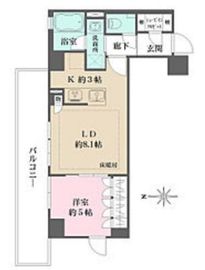 オープンレジデンシア高輪ザ・ハウス 3階 間取り図