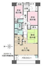 グランヒルズ東陽町 7階 間取り図
