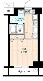 エースハイツ森下 6階 間取り図