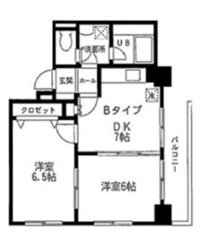 プレミール浅草 602 間取り図