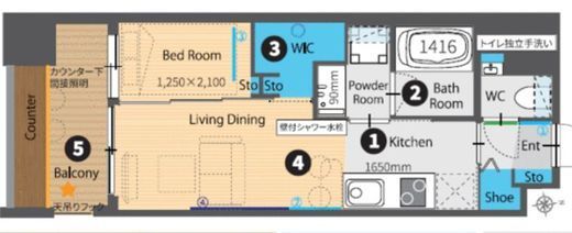 Park Rule大手町 (パークルール大手町) 802 間取り図