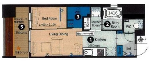 Park Rule大手町 (パークルール大手町) 301 間取り図