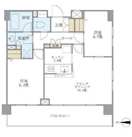 プレミアコンフォート高井戸 205 間取り図