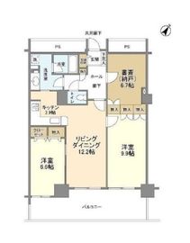 トルナーレ日本橋浜町 6階 間取り図