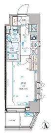 クレイシア新宿パークコンフォート 8階 間取り図