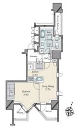 ジオ一番町 8階 間取り図