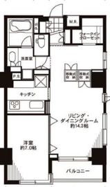 アスコットパーク日本橋浜町公園 11階 間取り図