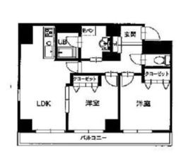 HF銀座レジデンスイースト2 406 間取り図