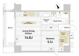 ASPRIME八丁堀 (アスプライム八丁堀) 1203 間取り図