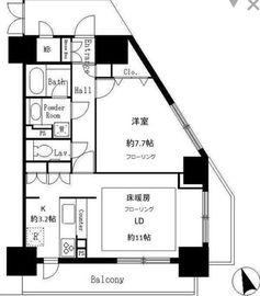 サンクレール荒川ブランガーデン 1005 間取り図