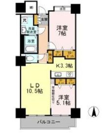 品川シーサイドビュータワー1 512 間取り図