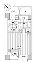 カスタリア銀座 601 間取り図