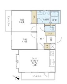 クレールベール碑文谷 205 間取り図