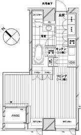 カスタリア銀座 1003 間取り図