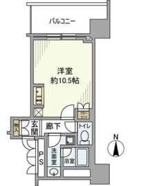 プラウドタワー小岩ファースト 8階 間取り図