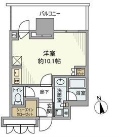 プラウドタワー小岩ファースト 8階 間取り図