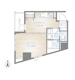 サクラスプリング高輪 401 間取り図