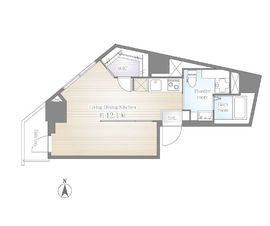 サクラスプリング高輪 302 間取り図