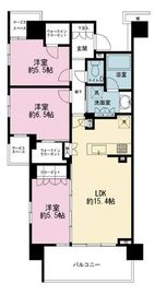 パークホームズ用賀一丁目 5階 間取り図