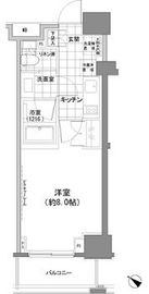 パークハビオ人形町 704 間取り図