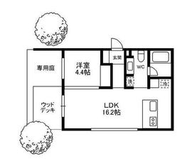 氷川坂ホームズ 1階 間取り図