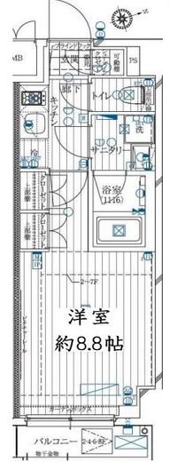 レガリス用賀 4階 間取り図
