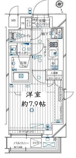 レガリス用賀 3階 間取り図