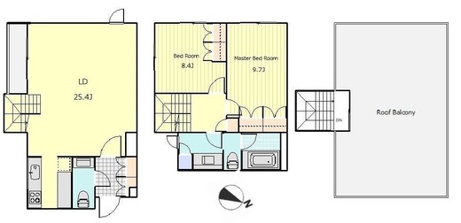 SOHO北青山 202 間取り図