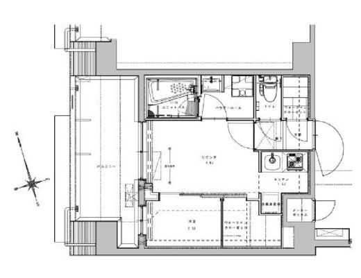 アジールコート大森西 704 間取り図